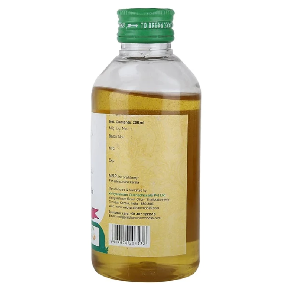 Vaidyaratnam Karpoora Thailam, 200 ml-2.webp